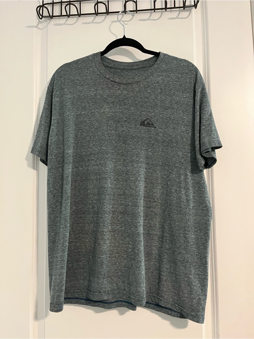 Quiksilver Blue Heather Short Sleeve Crew Tee